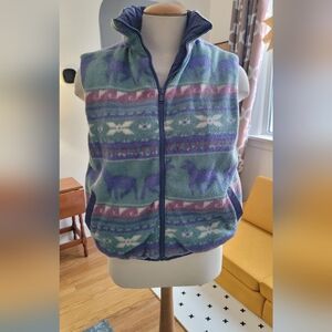 Vintage reversible vest